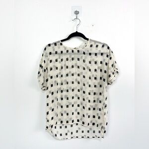 Munthe Semi Sheer  Printed Blouse